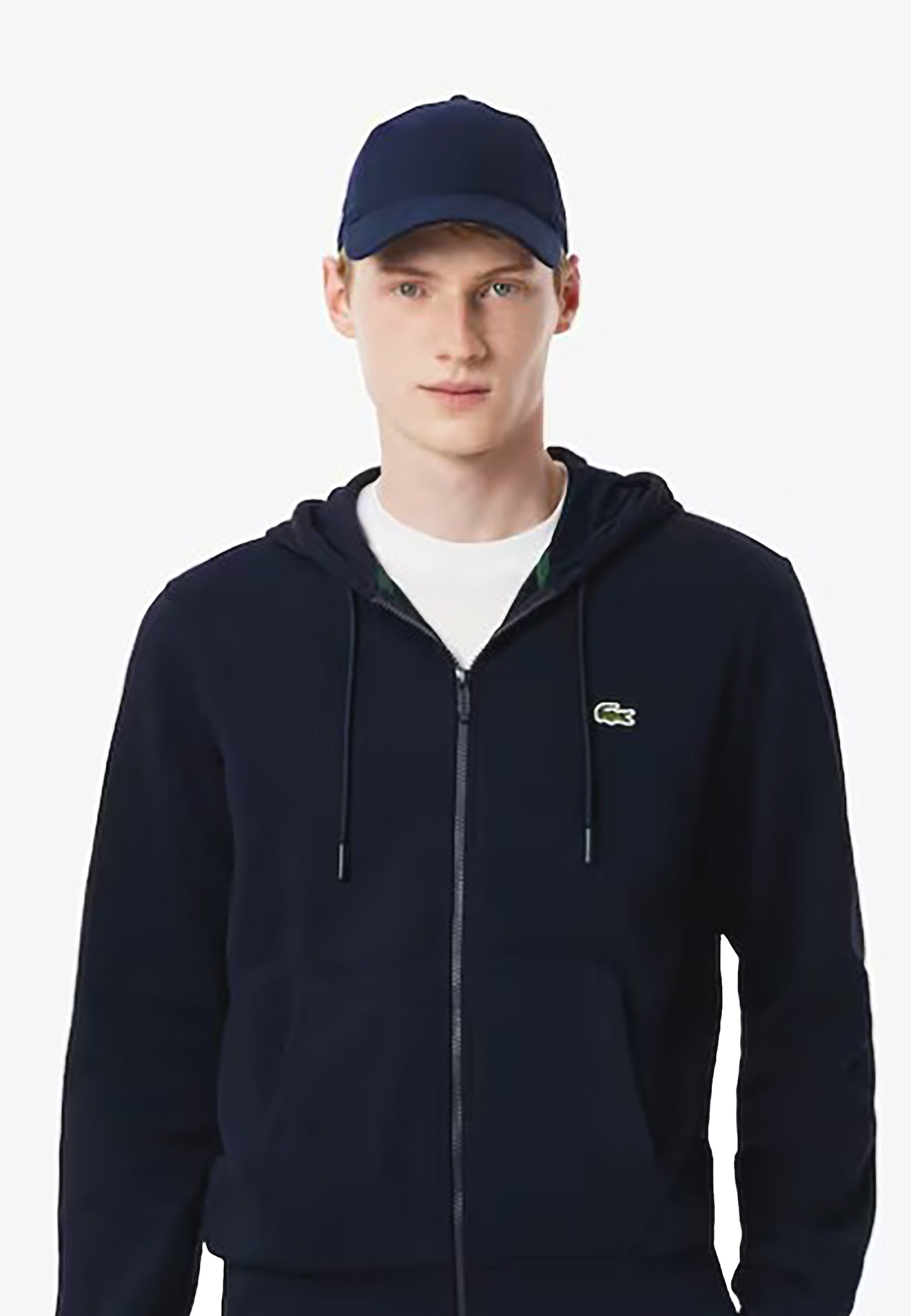 LACOSTE FELPA IN PILE CON CAPPUCCIO - FULL ZIP_SH9626_166