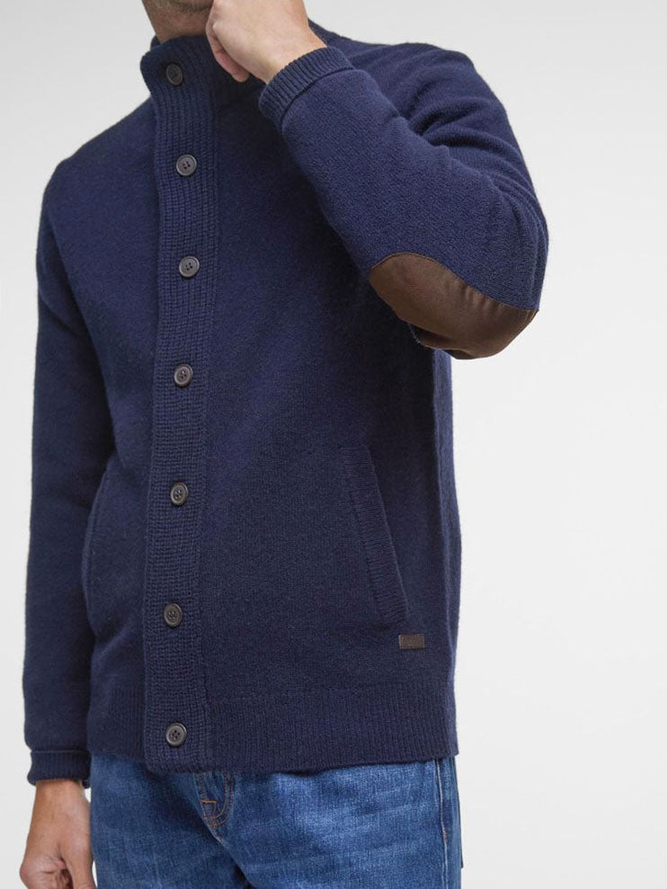 BARBOUR MAGLIONE ESSENTIAL PATCH - CON ZIP_NY91_NAVY