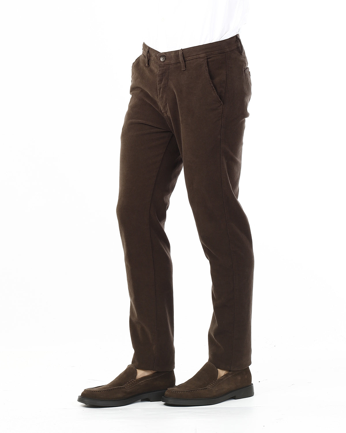 OLD RIVER PANTALONI IN FUSTAGNO_MARRONE