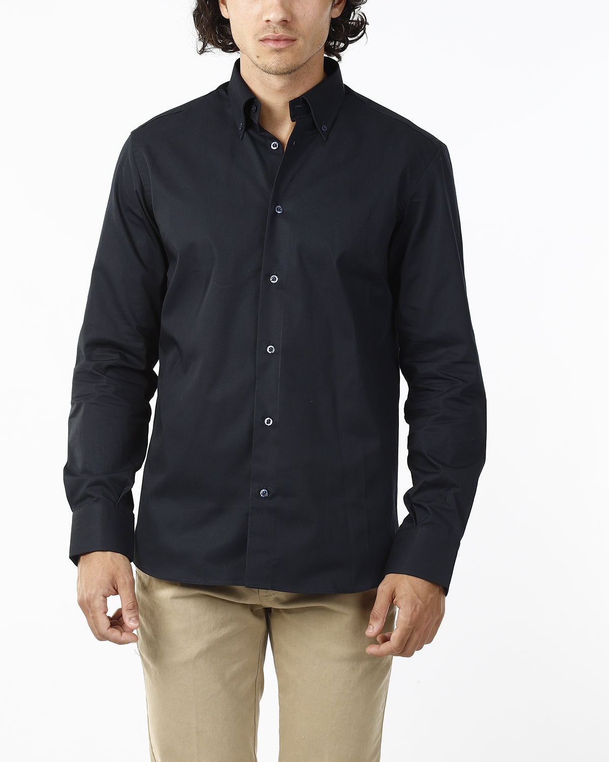 CAMICIA BLU BUTTON DOWN