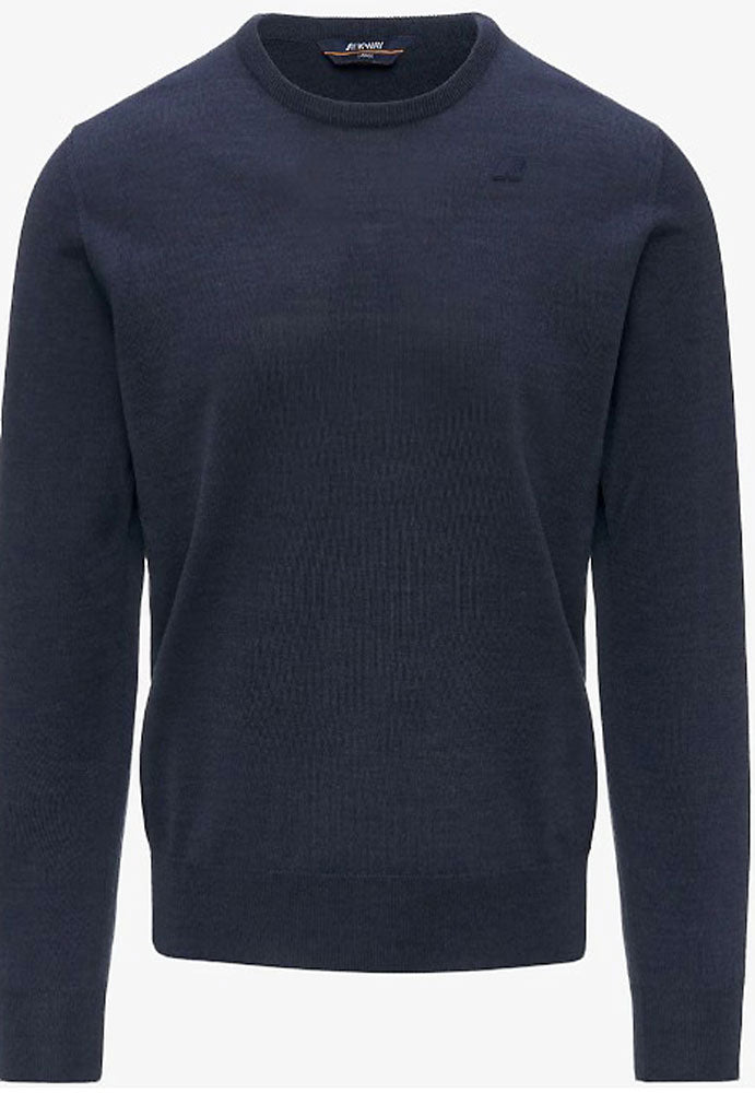 KWAY SEBASTIEN MERINO MAGLIONE_KA8_BLUE FADED MEL
