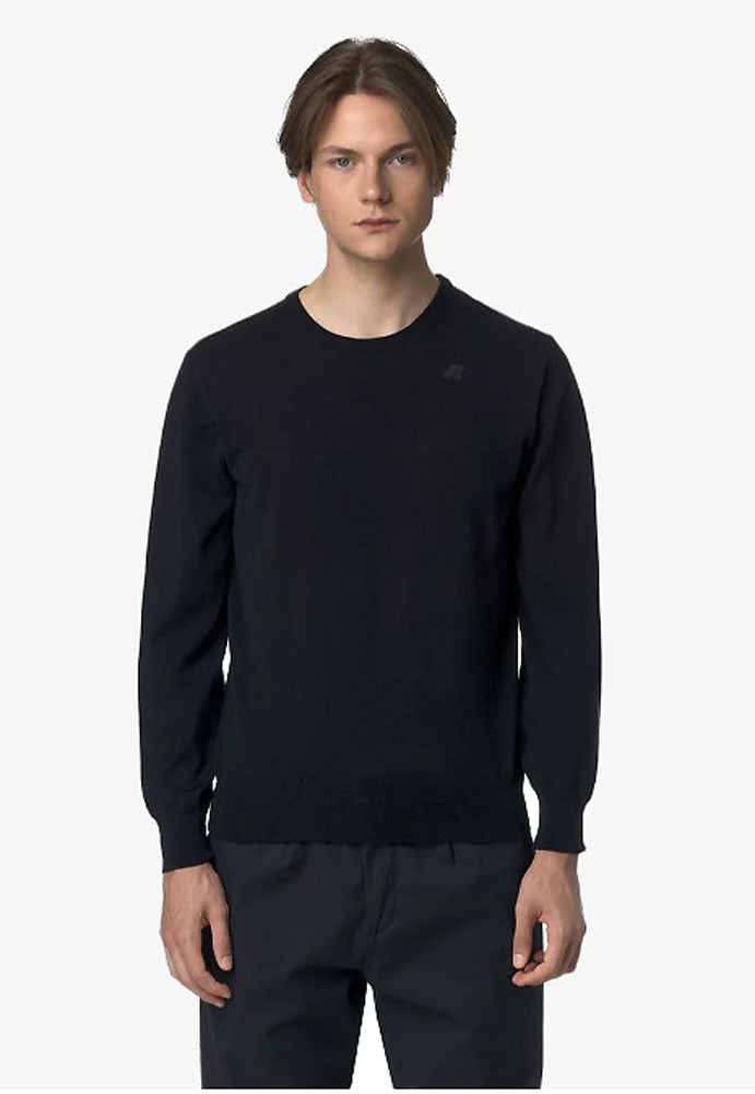 KWAY SEBASTIEN MERINO MAGLIONE_K89_BLUE DEPTH