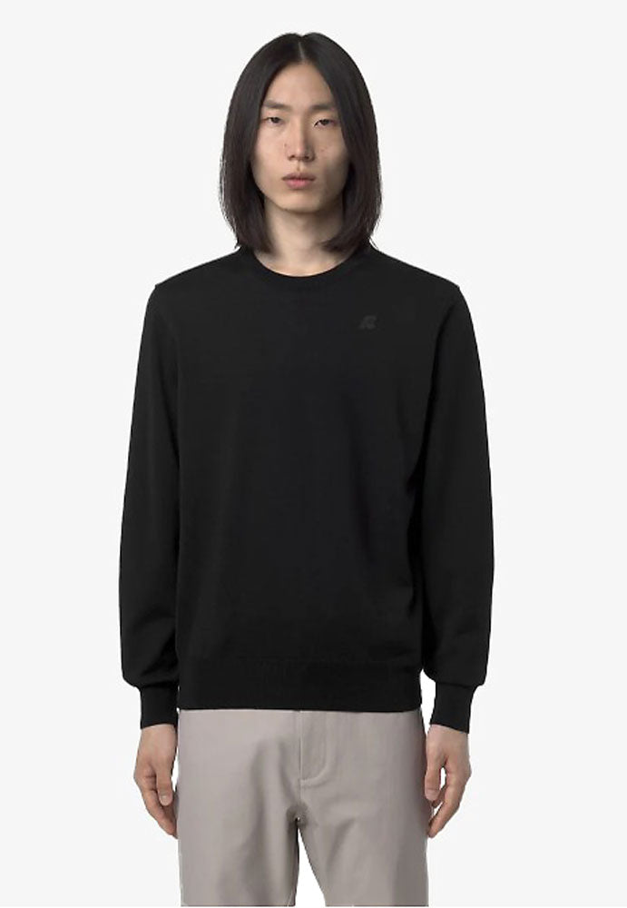 KWAY SEBASTIEN MERINO MAGLIONE_USY_BLACKE PURE