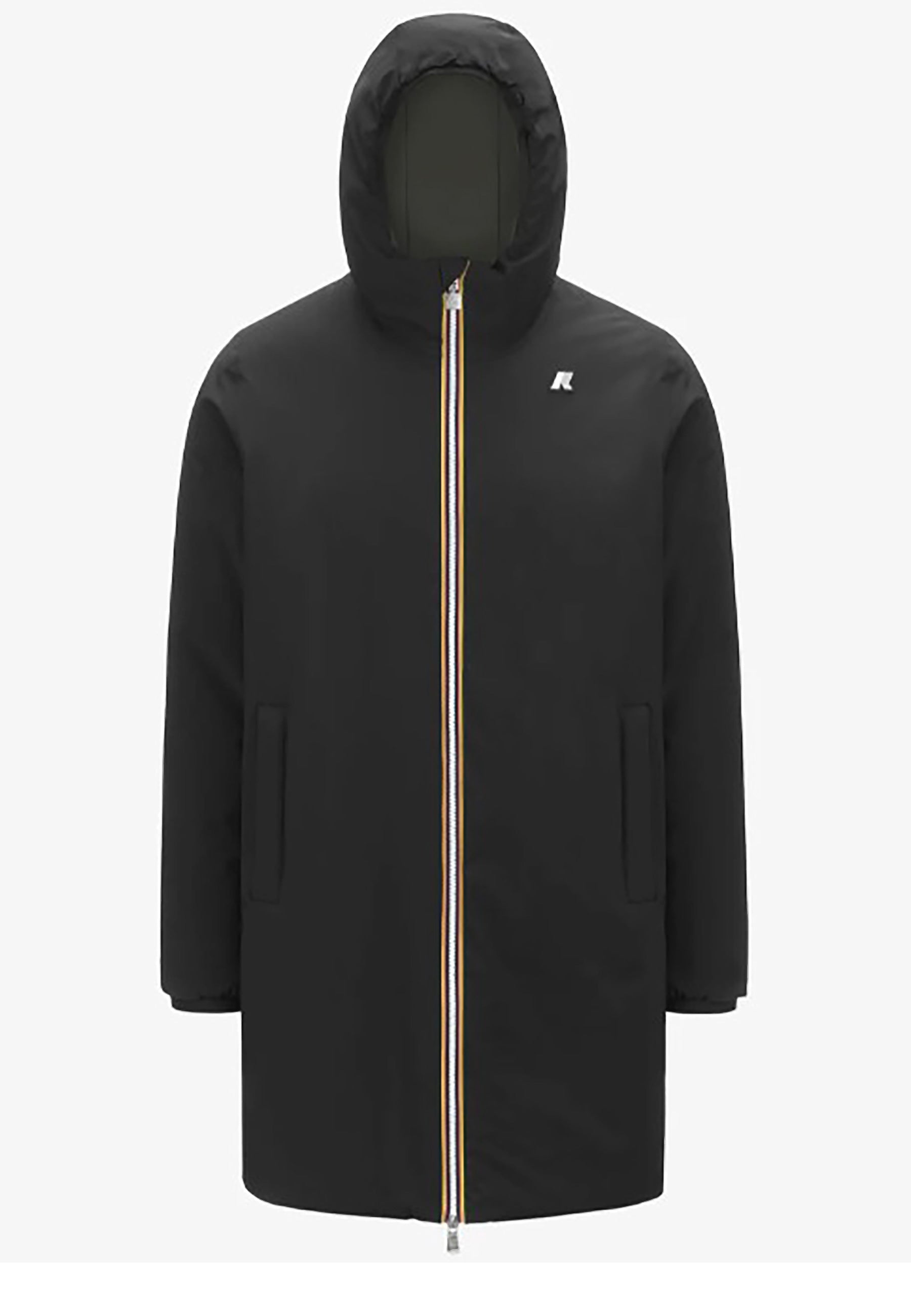 KWAY JACOB ST WARM REVERSIBLE_AH3_BLACK PURE - GREEN BLACKISH