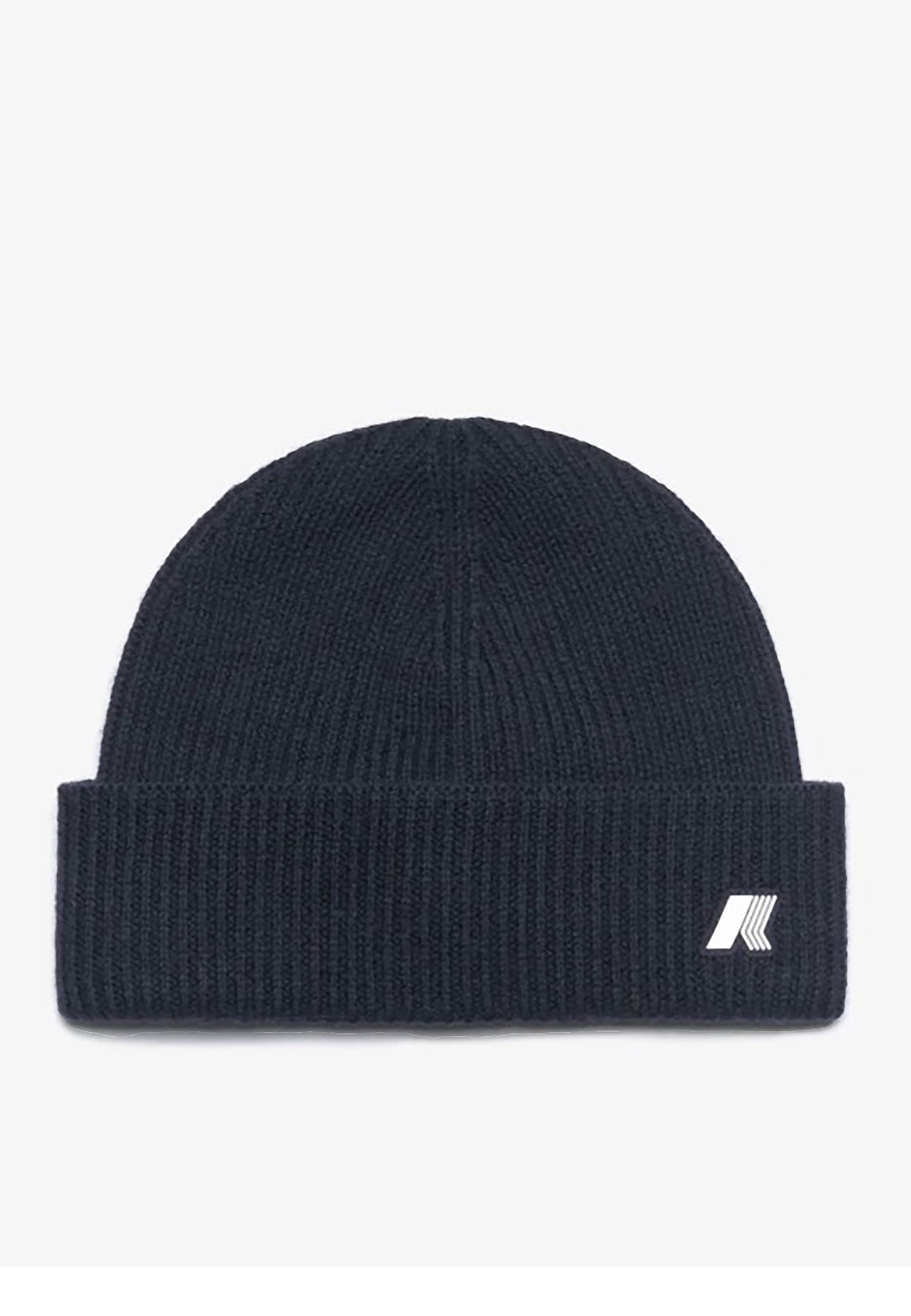 KWAY BERRETTO BRICE CARDIGAN STITCH WOOL_AZ2_BLUE DEPTH MELANGE