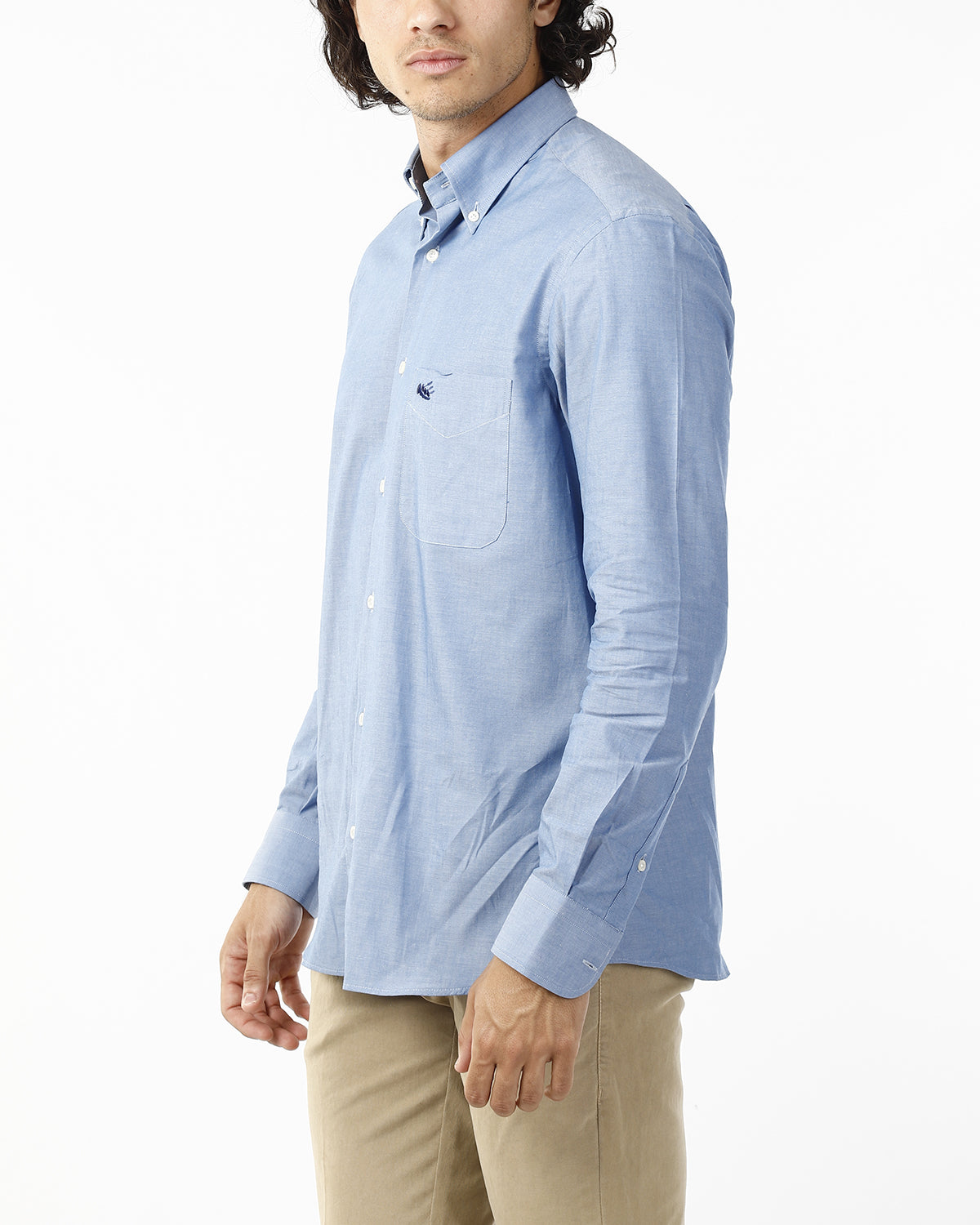 CAMICIA AZZURRA BUTTON DOWN