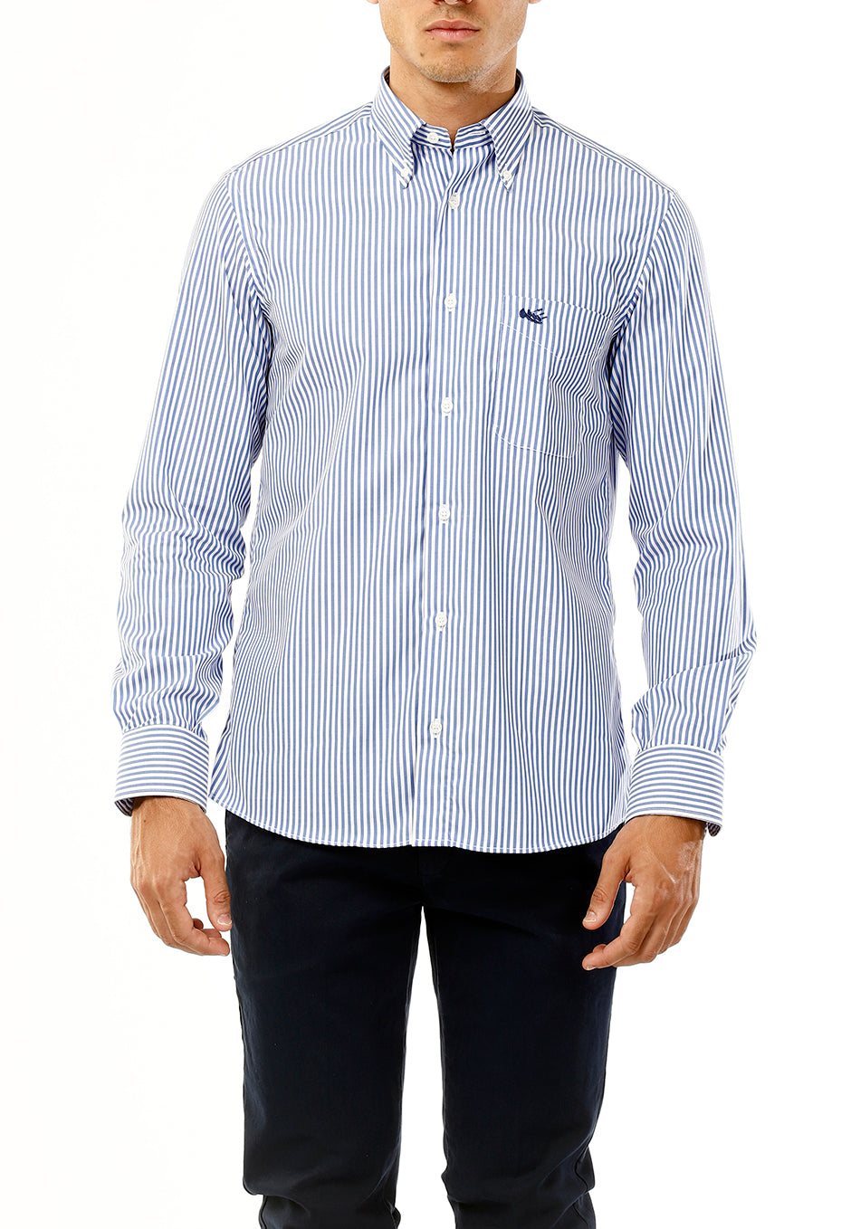 OLDRIVER CAMICIA A RIGHE NO IRON