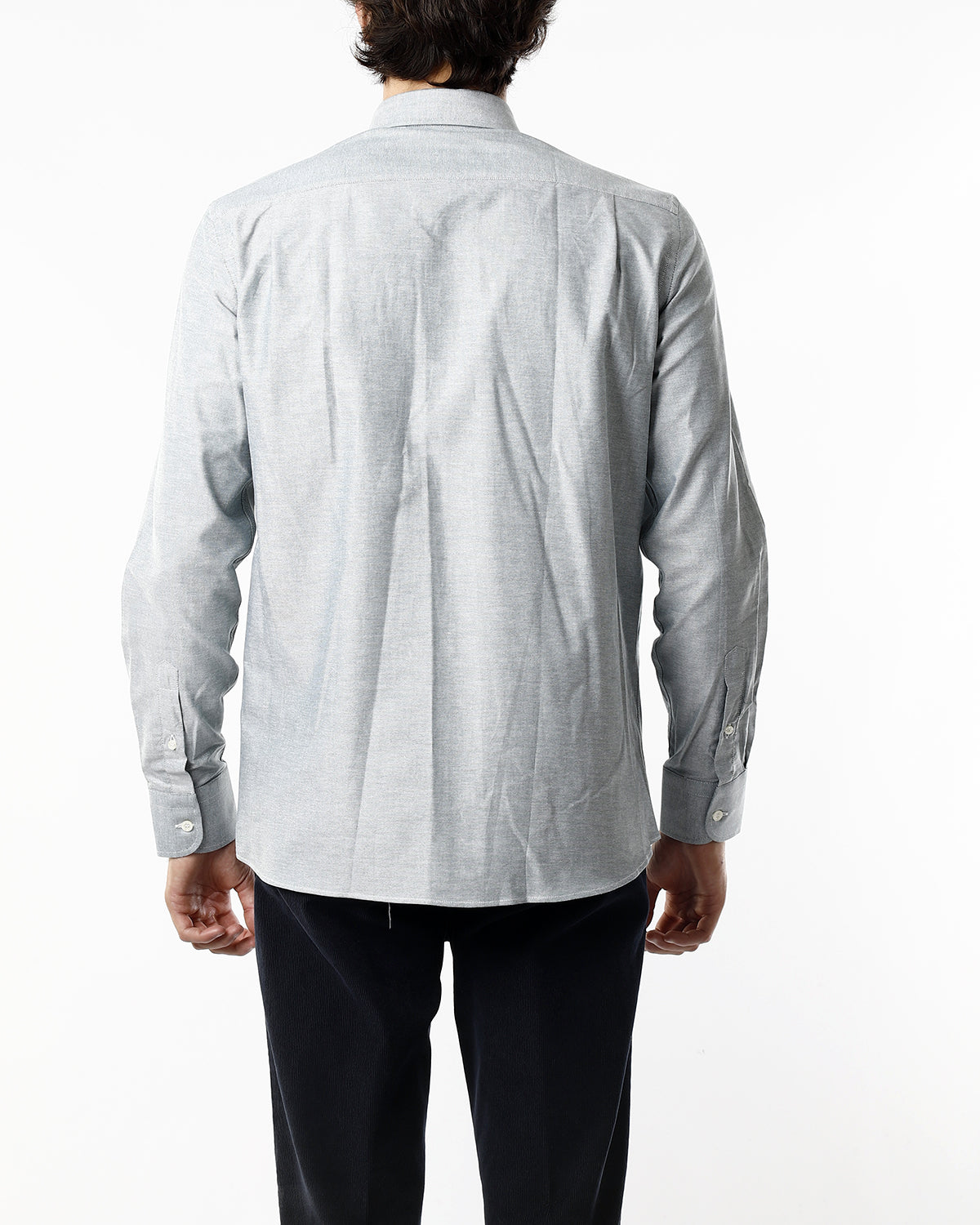 CAMICIA TINTA UNICA CON RIPORTO_VERDE