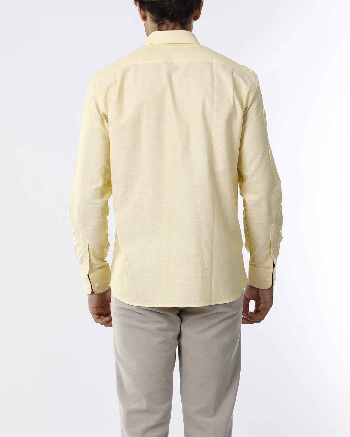 OLDRIVER CAMICIA TINTA UNICA CON RIPORTO_GIALLO