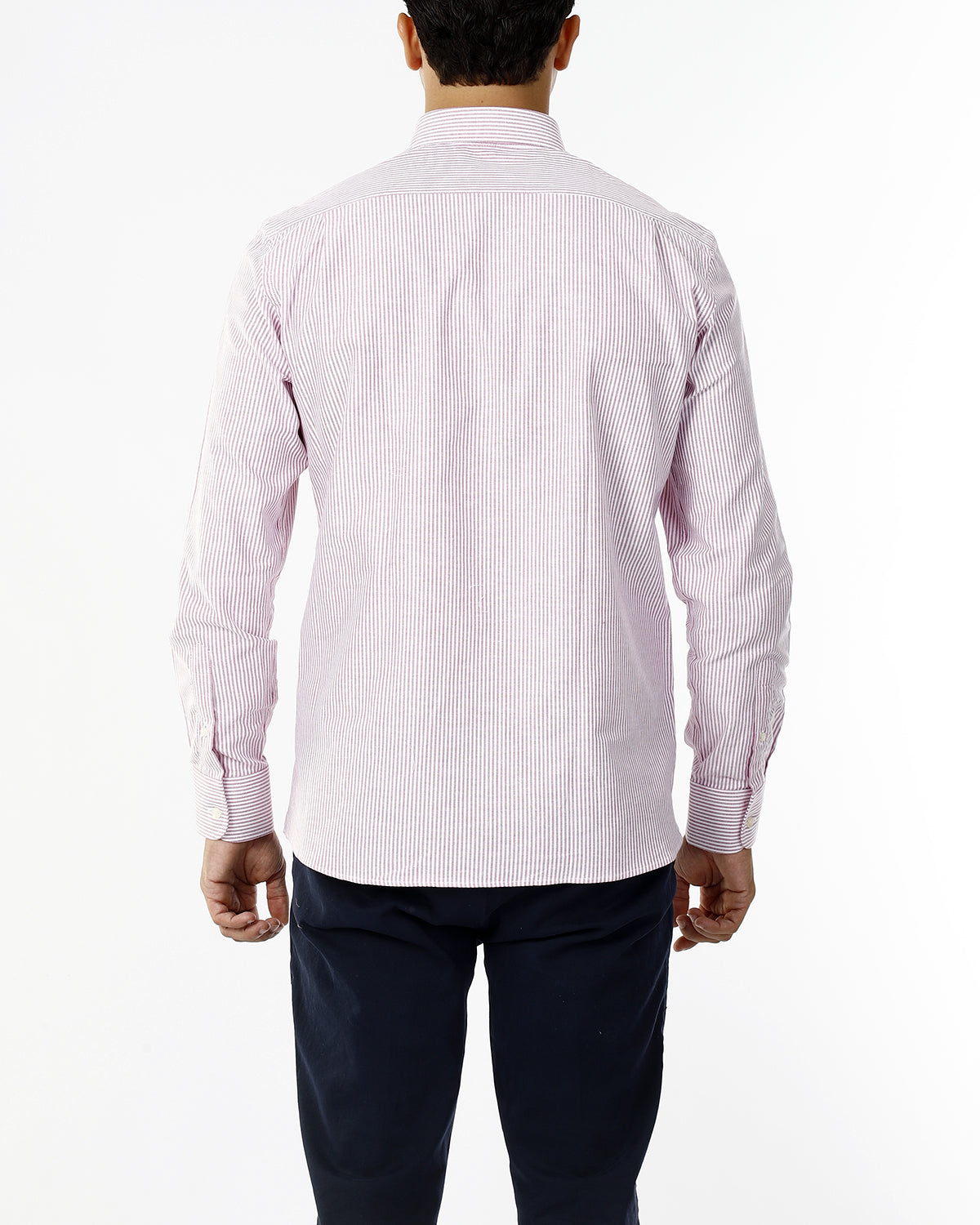 OLD RIVER CAMICIA A RIGHE E LOGO SU TONO_ROSSO