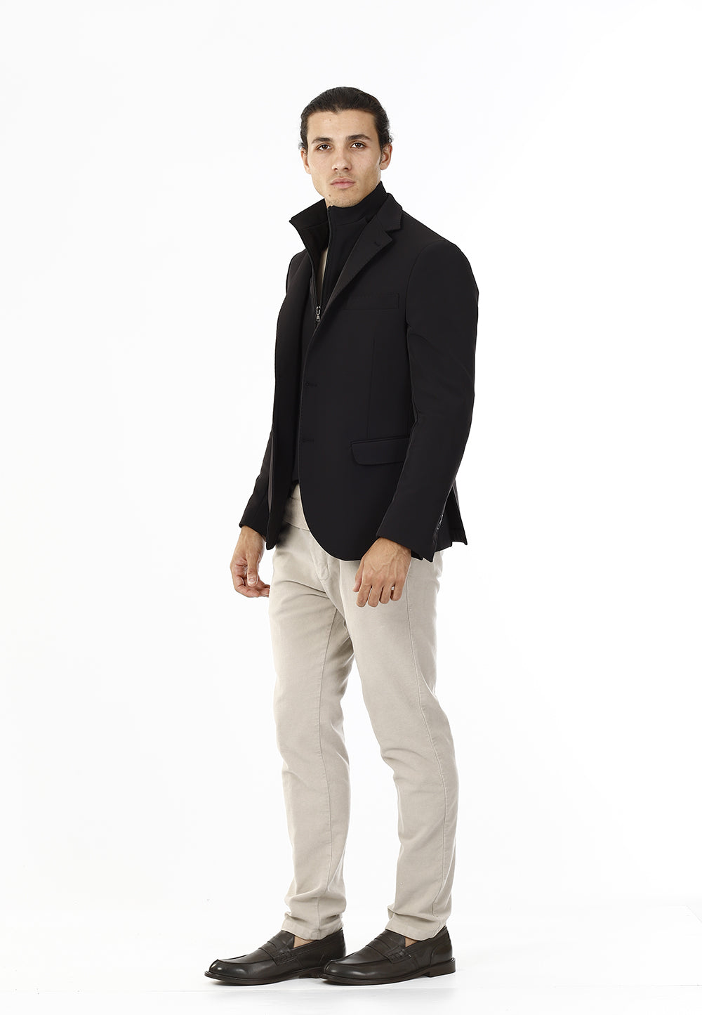 OLD RIVER GIACCA TECNICA CON PETTORINA_NERO