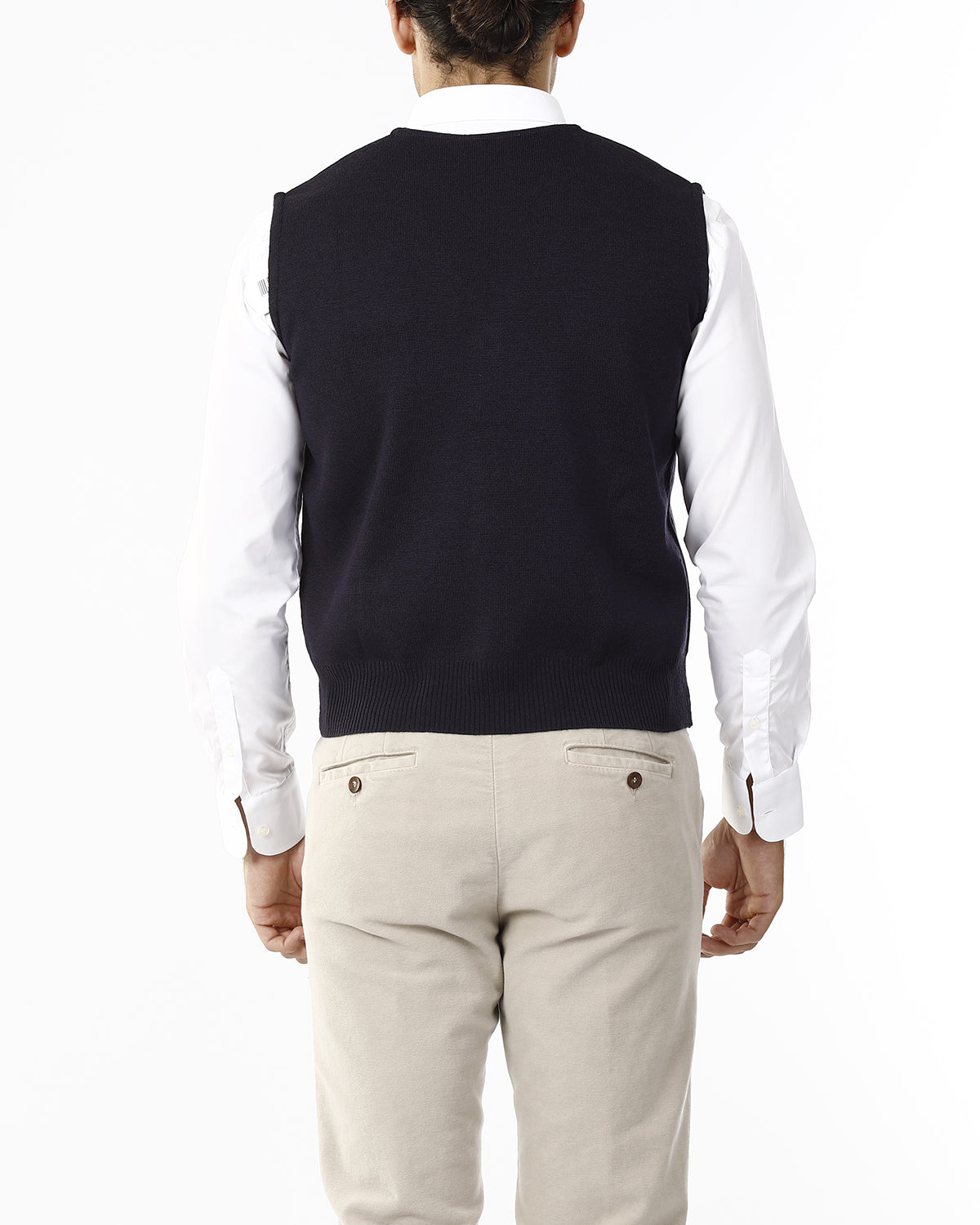 GILET CON BOTTONI E SCOLLO V_TENEBRA