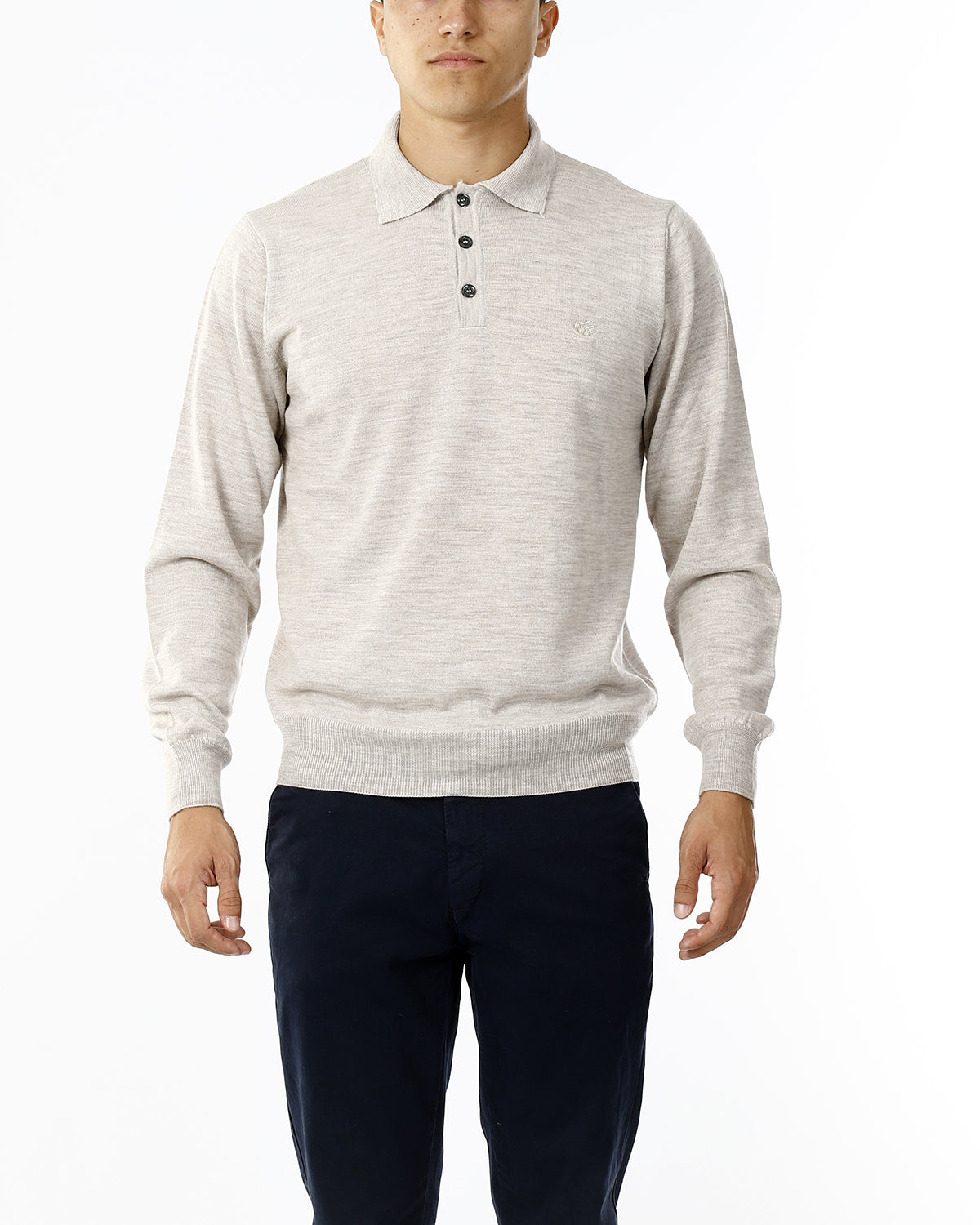 POLO IN MAGLIA - LANA EXTRAFINE 100%_MARMOTTA