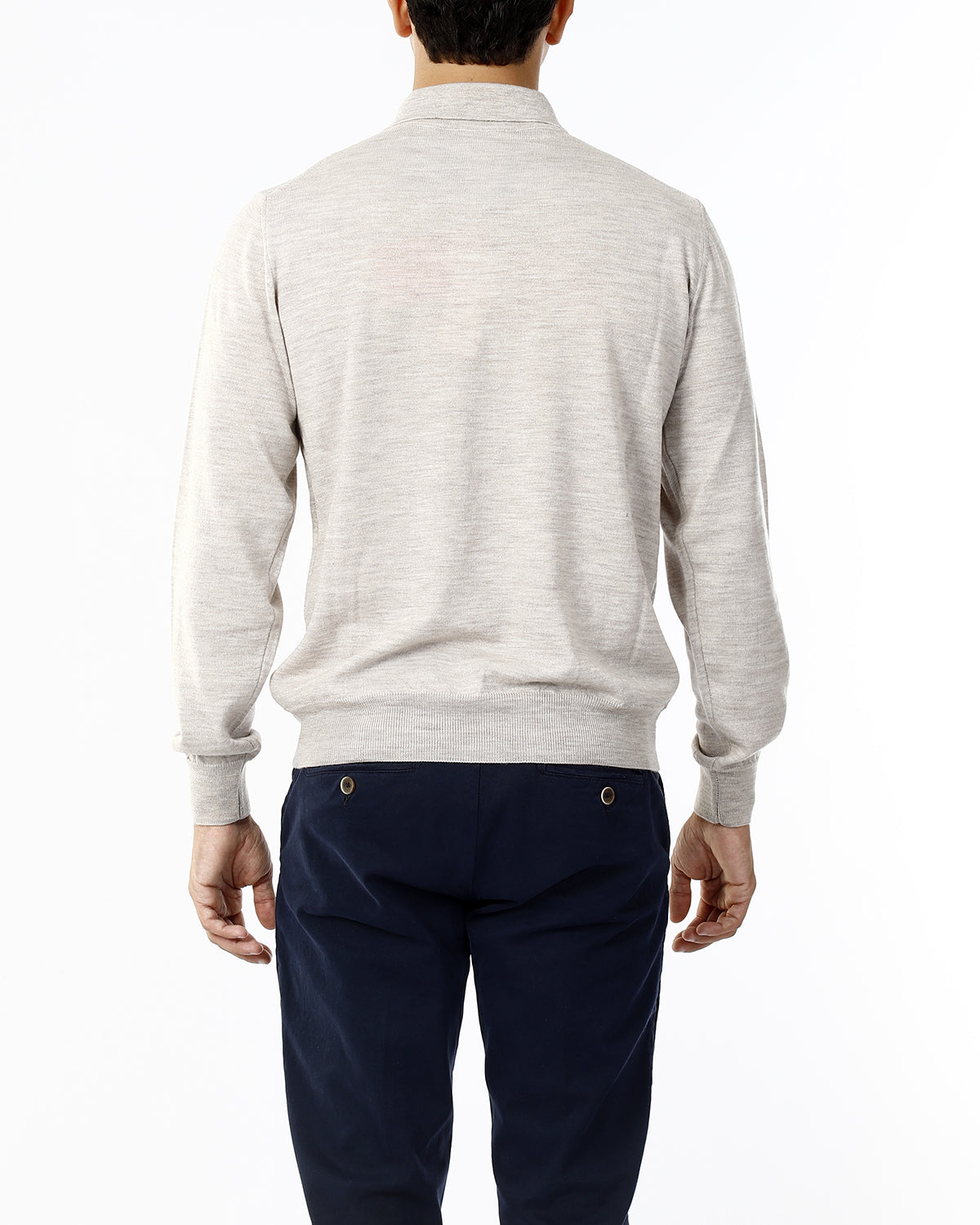 POLO IN MAGLIA - LANA EXTRAFINE 100%_MARMOTTA