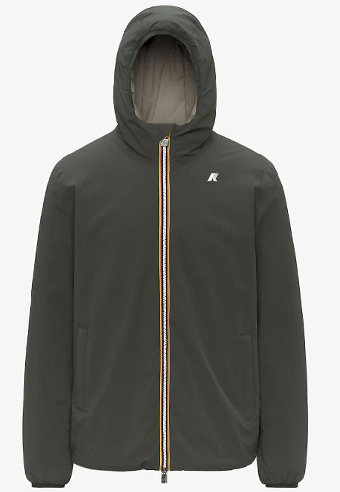 KWAY JACK ST WARM REVERSIBLE_B2P_GREEN BLACKISH_GREEN OAK