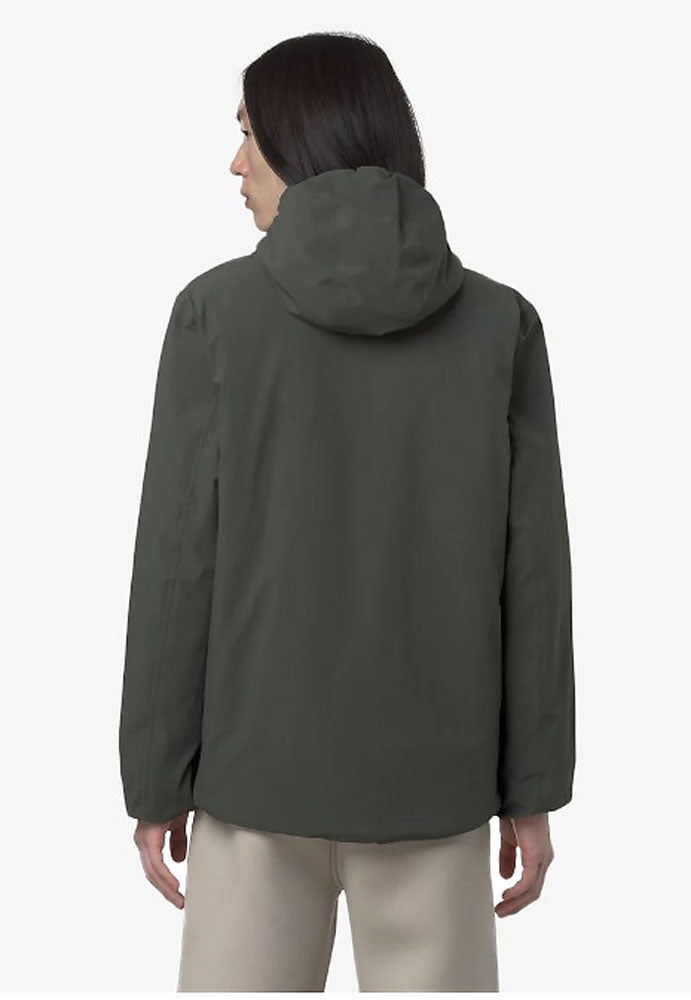 KWAY JACK ST WARM REVERSIBLE_B2P_GREEN BLACKISH_GREEN OAK