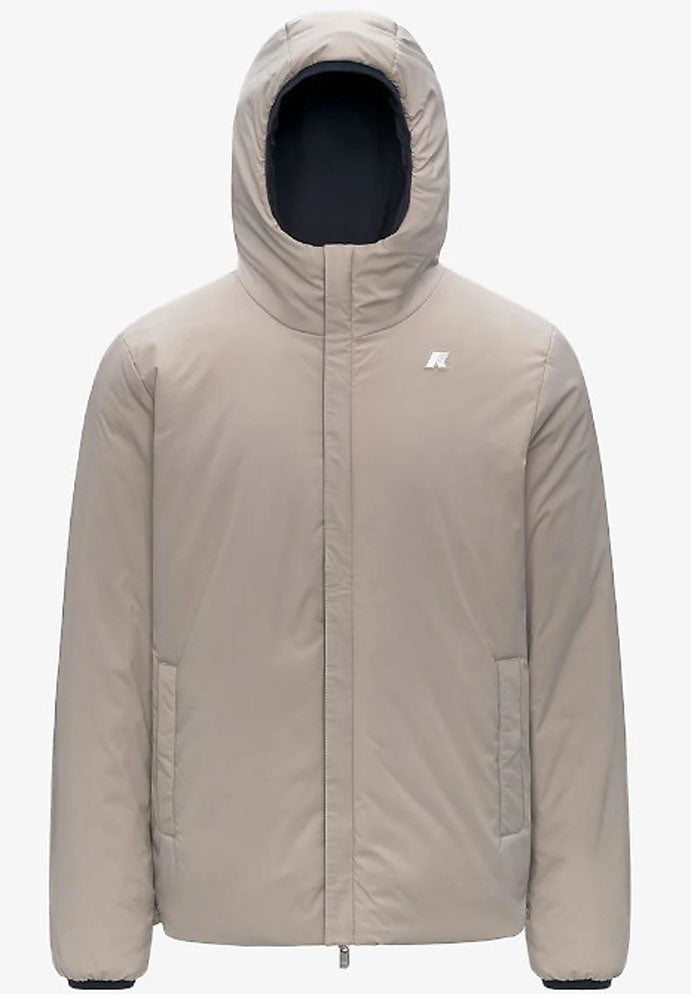 KWAY JACK ST WARM REVERSIBLE_BBC_BLUE DEPTH - BEIGE CASHMERE