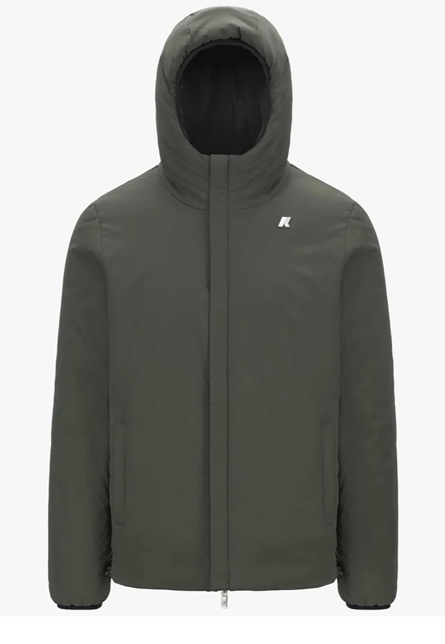 KWAY JACK ST WARM REVERSIBLE_AH3_BLACK PURE_GREEN BLACKISH