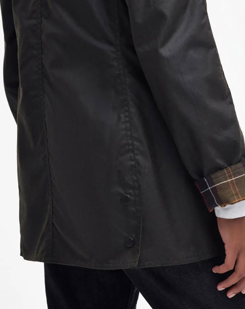 GIACCA CERATA CLASSICA BEADNELL_OL71_OLIVE