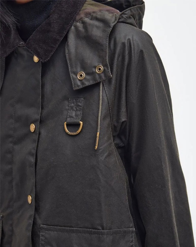 BARBOUR GIACCA CERATA AVON_OL71_OLIVE/CLASSIC