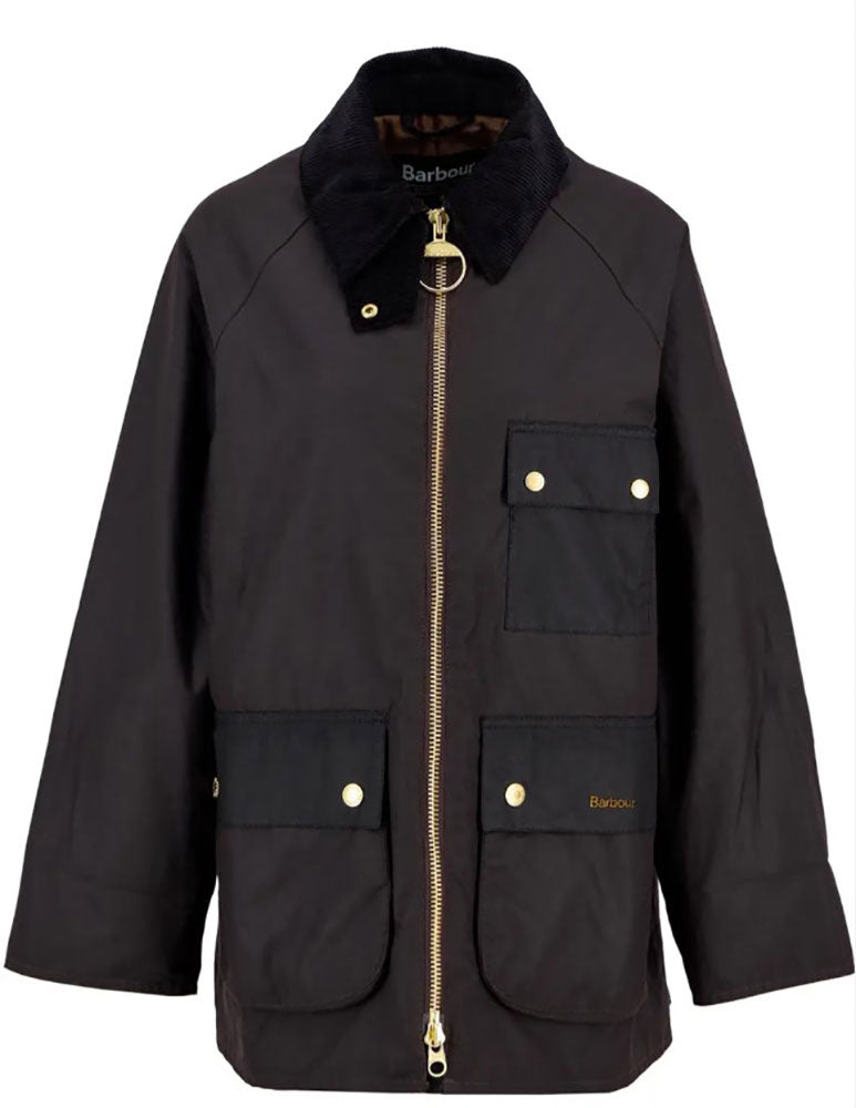 BARBOUR GIACCA CERATA LUELLA_RU91_RUSTIC/MUTED TARTAN