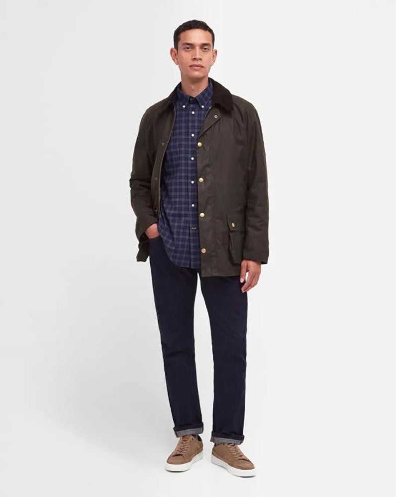 BARBOUR GIACCA CERATA ASHBY_OLIVE