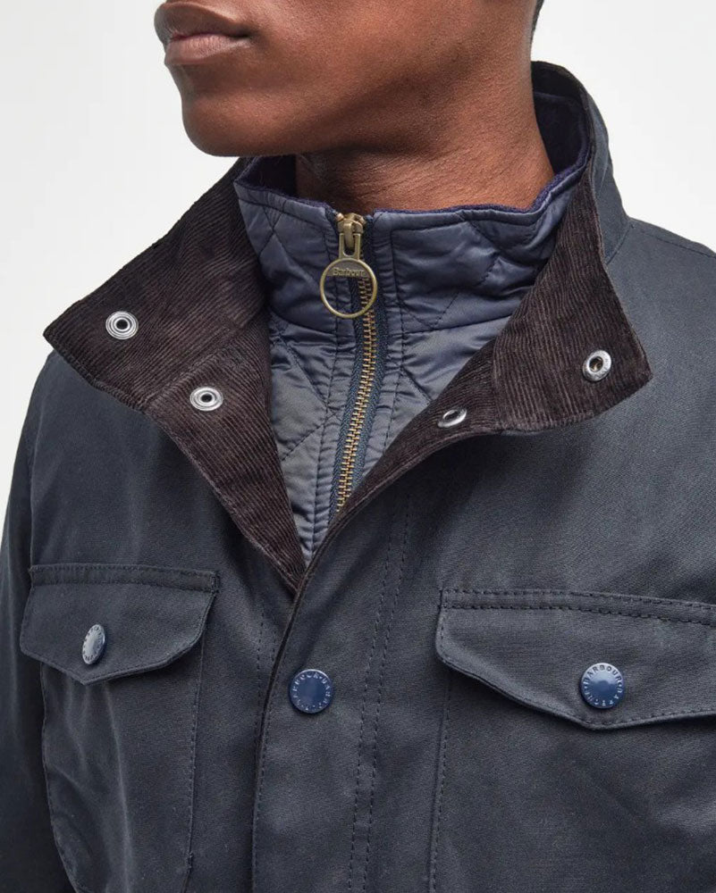 BARBOUR GIACCA CERATA OGSTON_NAVY