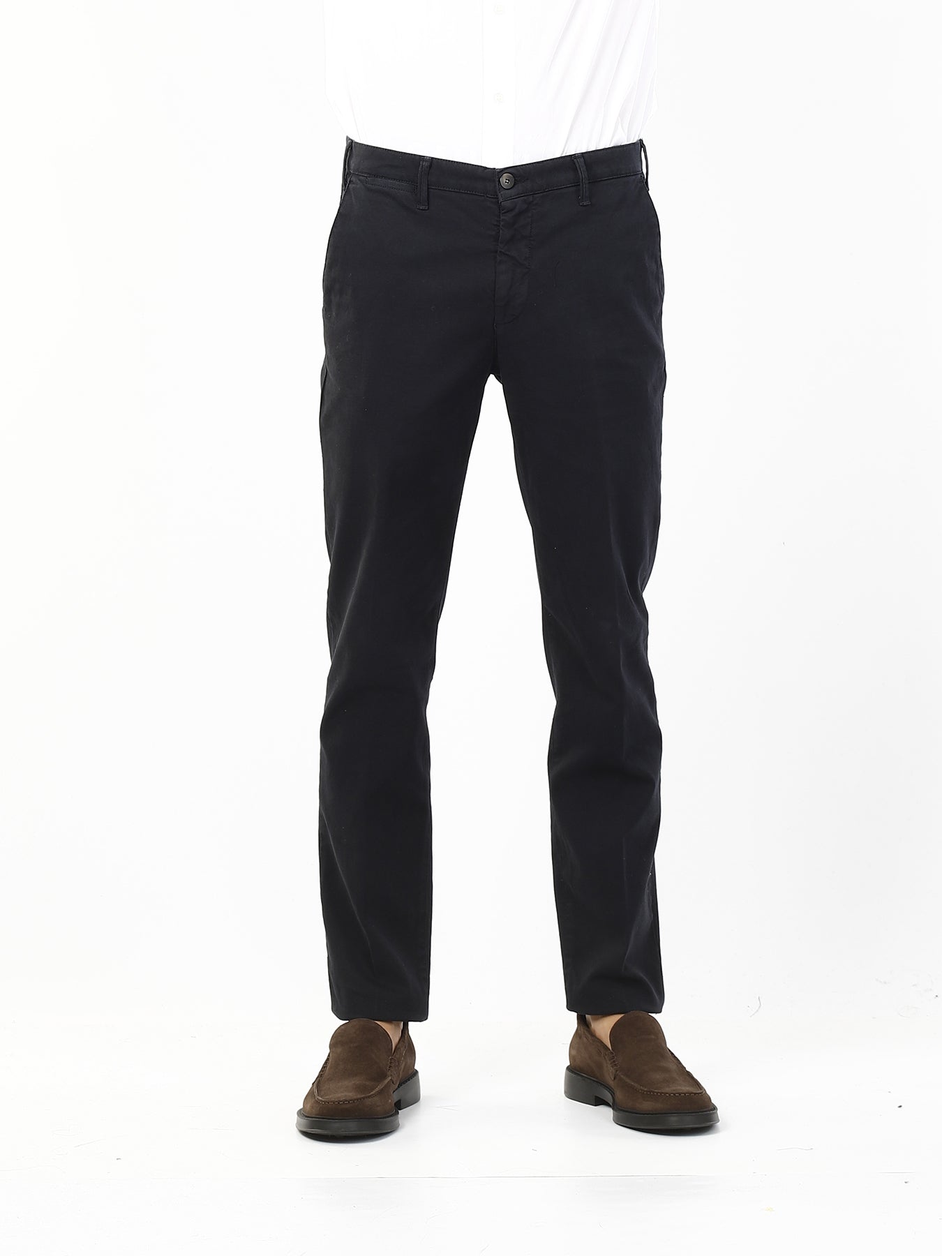 OLD RIVER PANTALONI TASCA AMERICANA - MODERN FIT_BLU