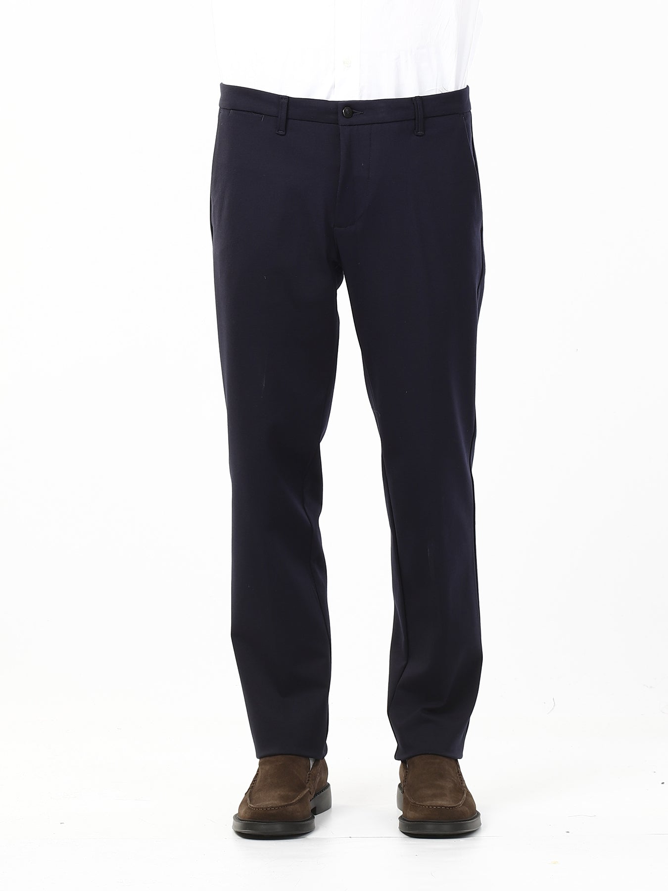 OLD RIVER PANTALONE CLASSICO CON TASCA A FILO_BLU