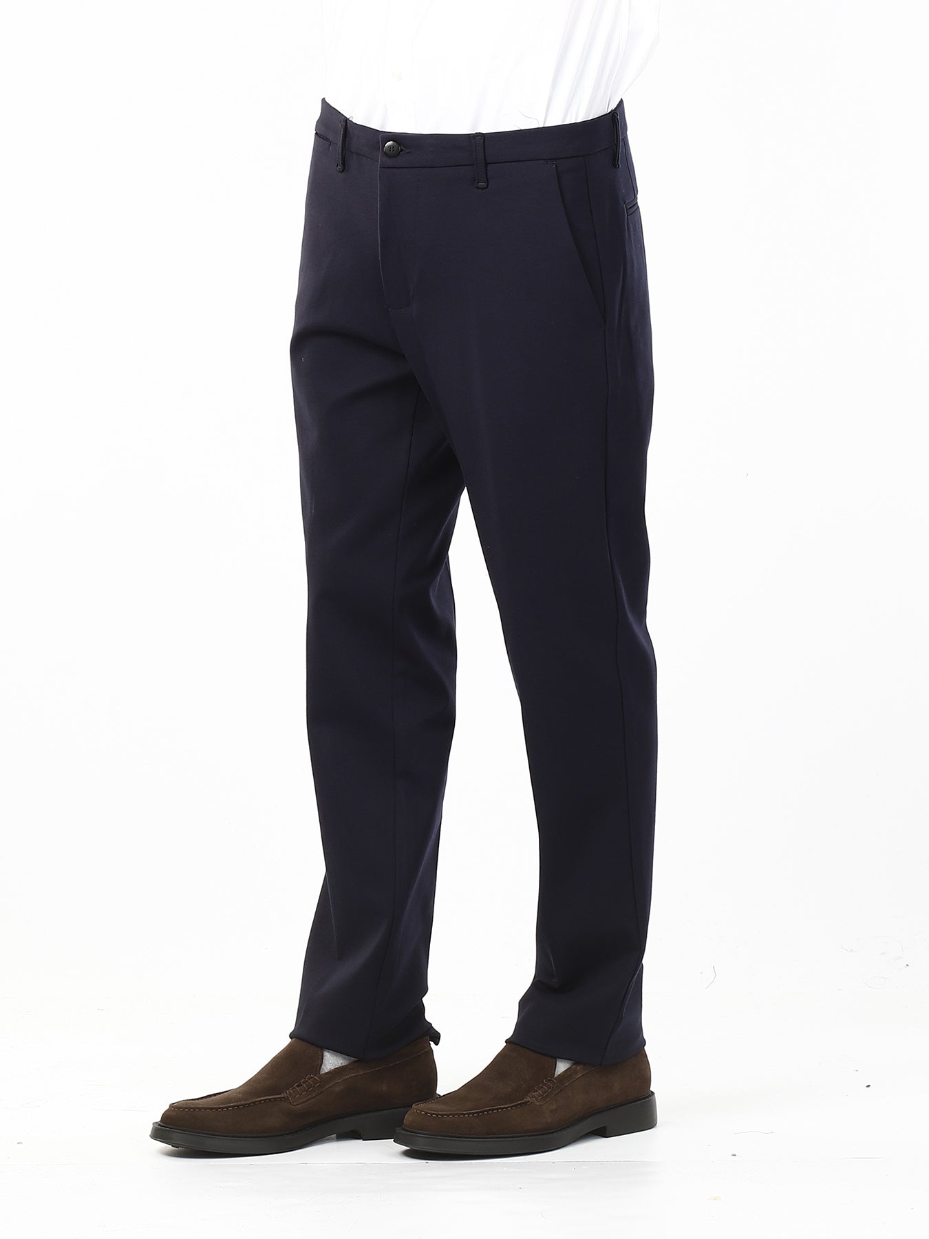 OLD RIVER PANTALONE CLASSICO CON TASCA A FILO_BLU