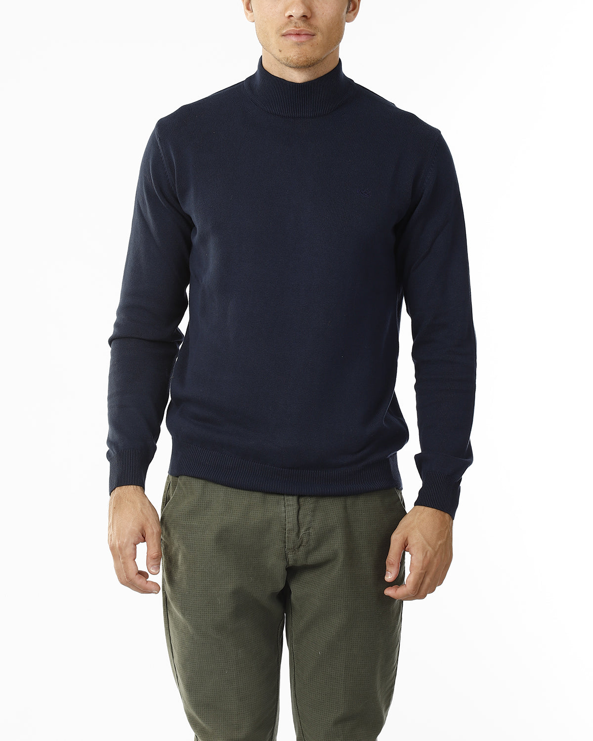 LUPETTO MINIMAL MAGLIA RASATA_BLU