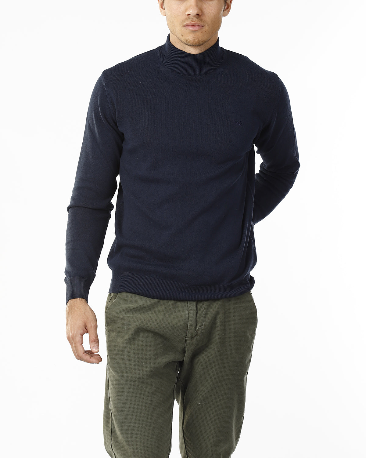 LUPETTO MINIMAL MAGLIA RASATA_BLU