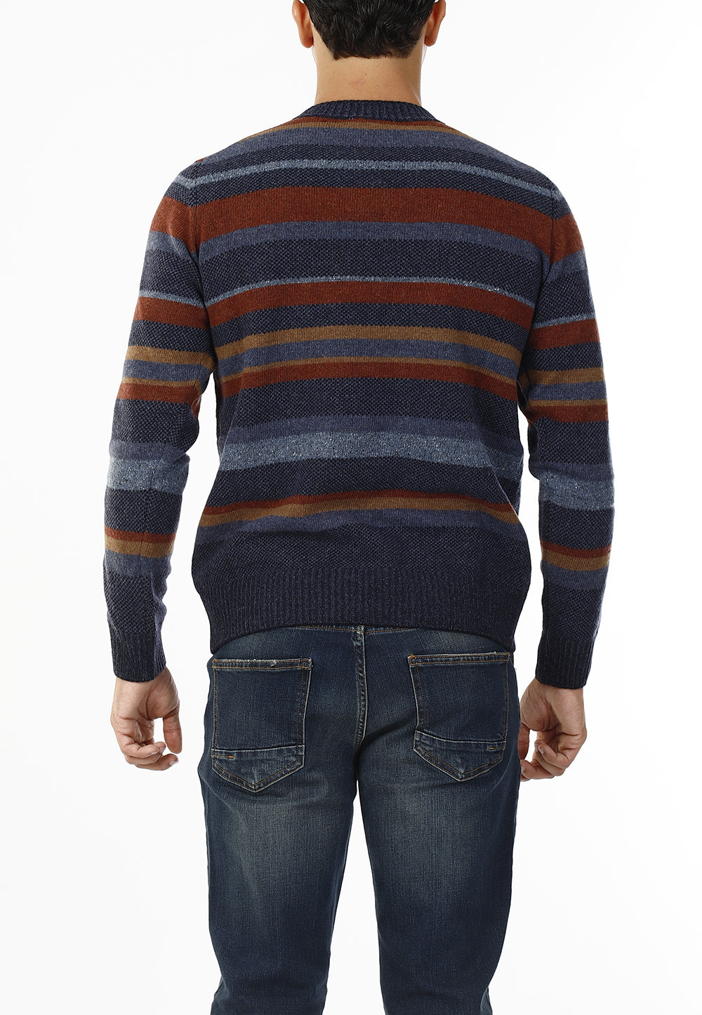 MAGLIONE GIROCOLLO MULTIRIGHE_AVION