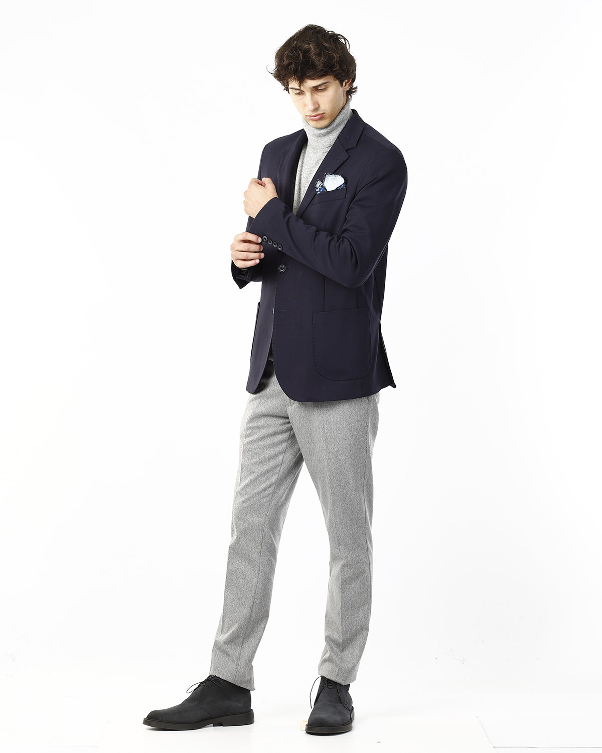 GIACCA 2BOTTONI DROP4_BLU