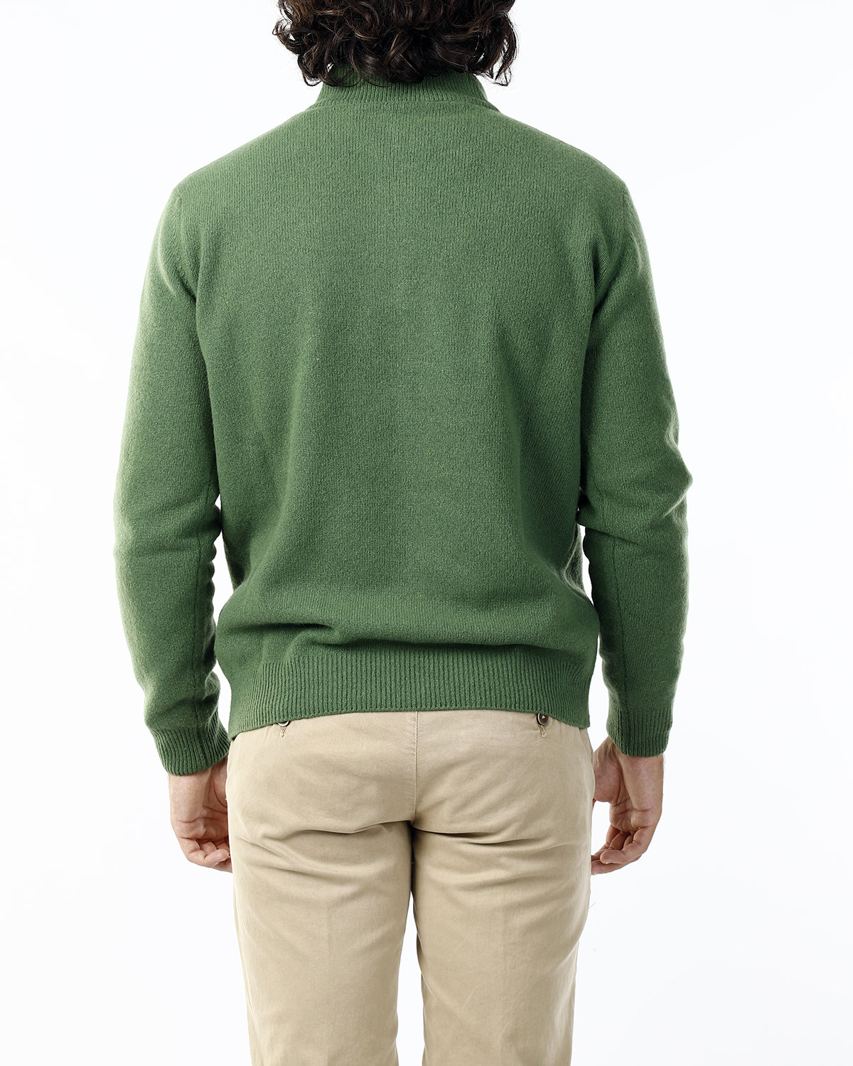 MAGLIONE CON LUPETTO MEZZA ZIP_PRATO