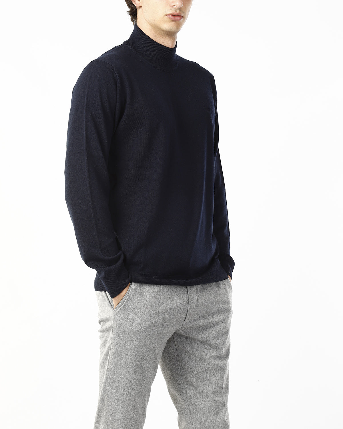 MAGLIONE COLLO LUPETTO_BLU