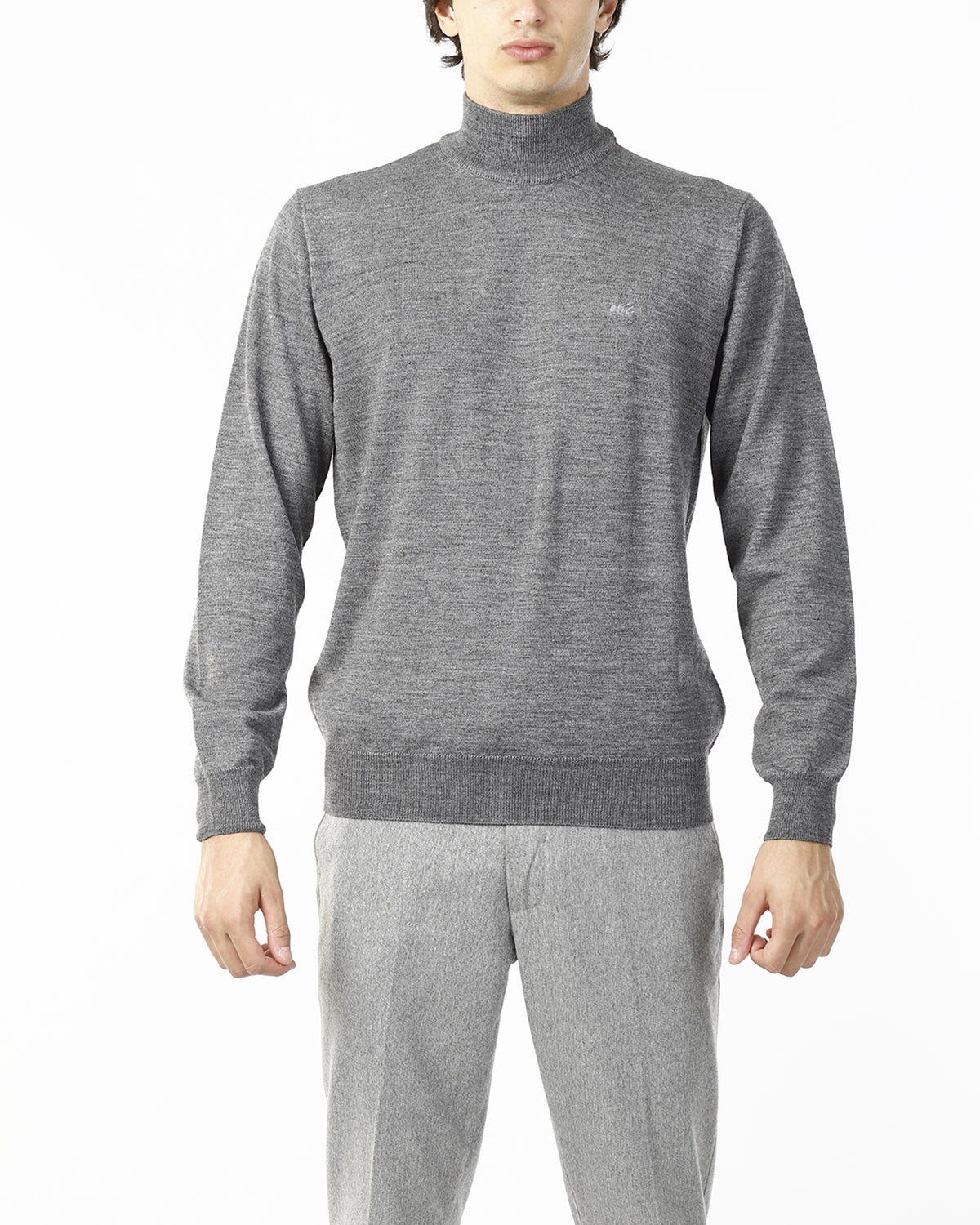 MAGLIONE COLLO LUPETTO_GRIGIO