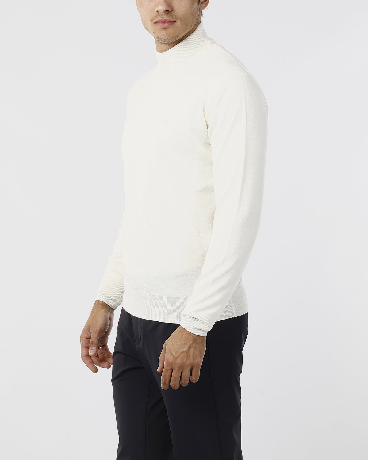 MAGLIONE COLLO LUPETTO_PANNA