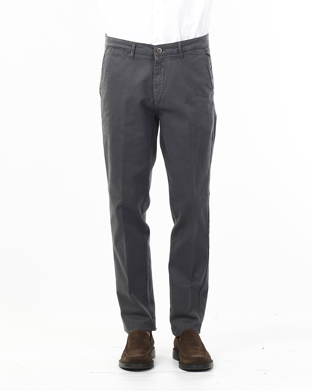 OLD RIVER PANTALONI CALOSSO ELASTAN_GRIGIO