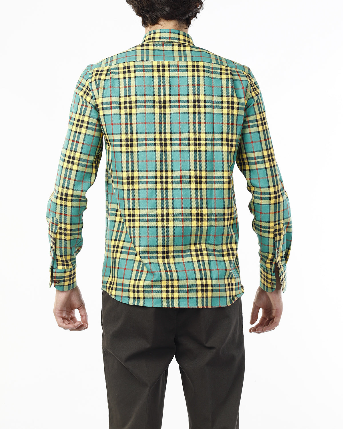 CAMICIA IN FLANELLA SCOZZESE_GIALLO