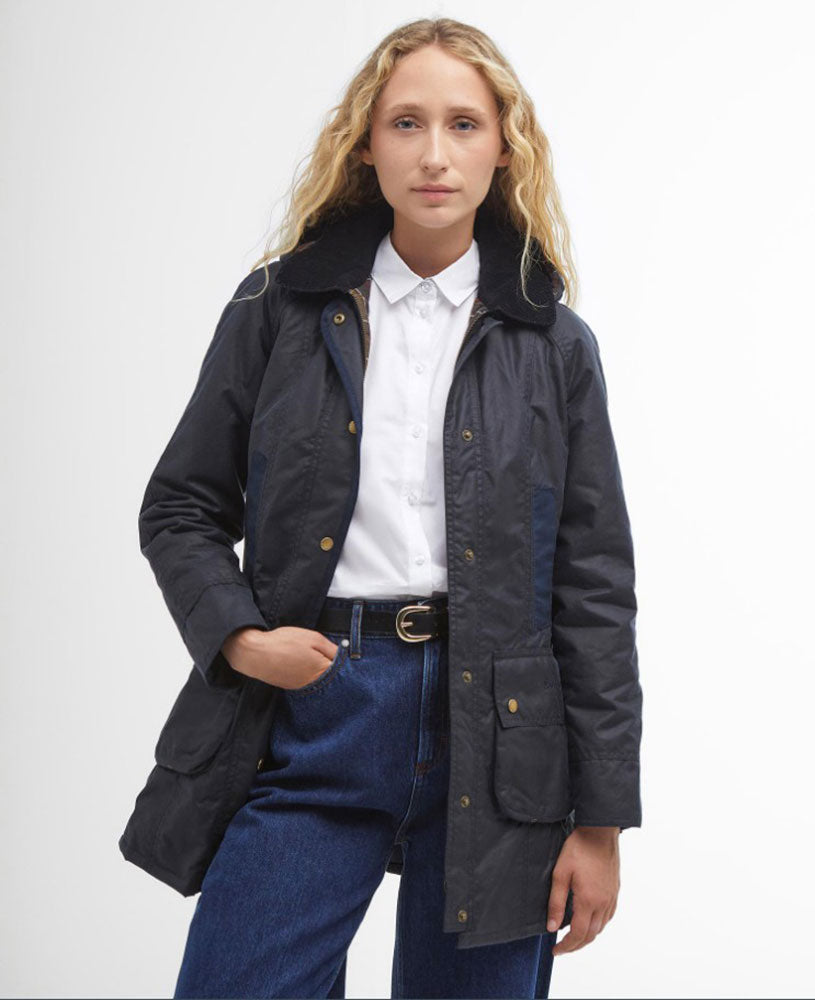 BARBOUR GIACCA BOWER WAX_NY92_NAVY/CLASSIC
