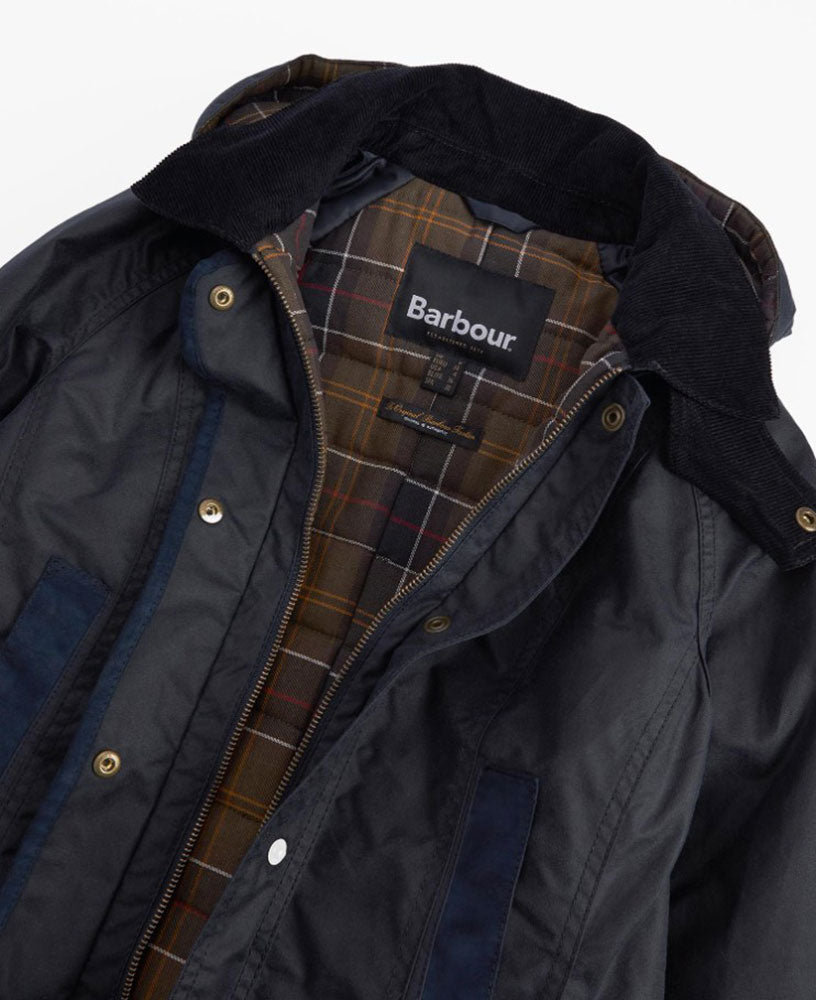 BARBOUR GIACCA BOWER WAX_NY92_NAVY/CLASSIC