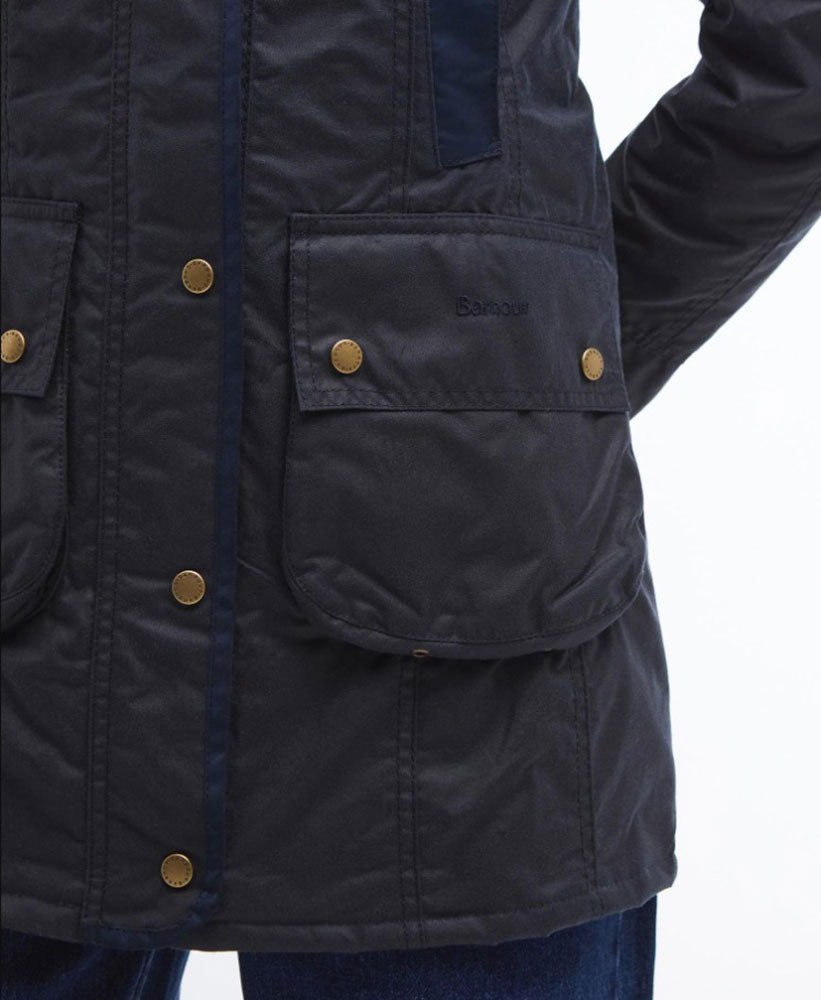 BARBOUR GIACCA BOWER WAX_NY92_NAVY/CLASSIC