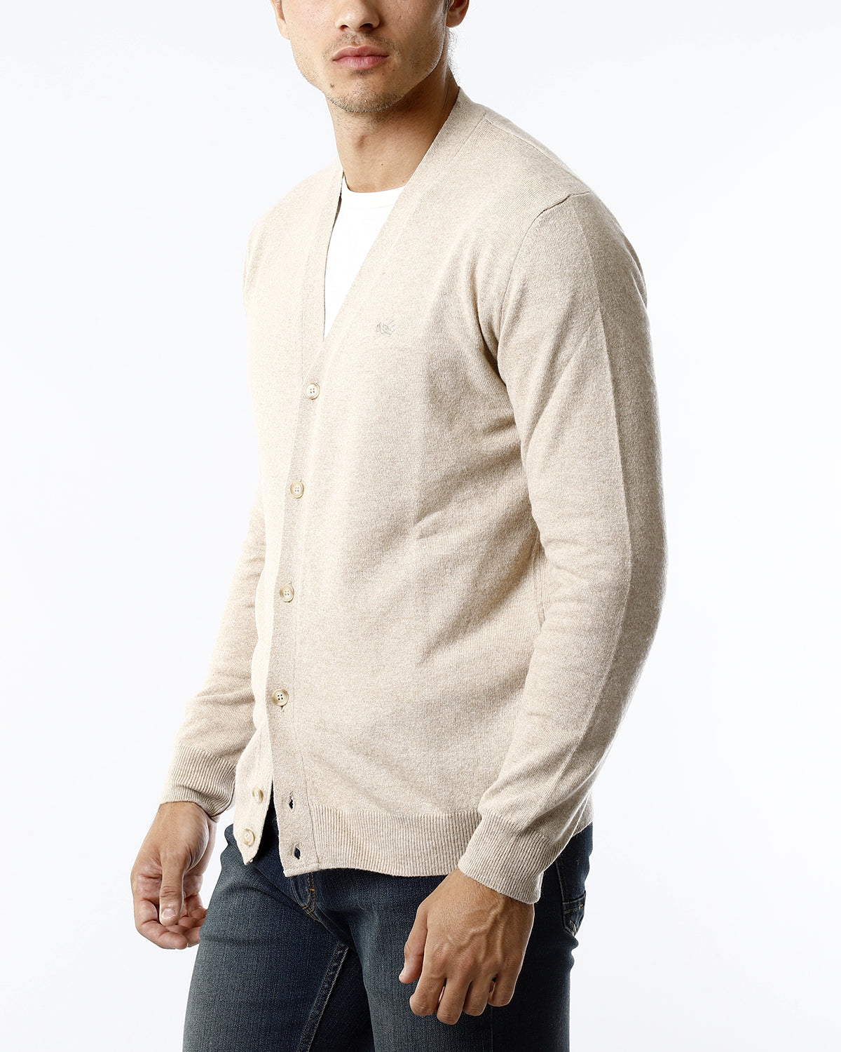 CARDIGAN MAGLIA RASATISSIMA_BEIGE