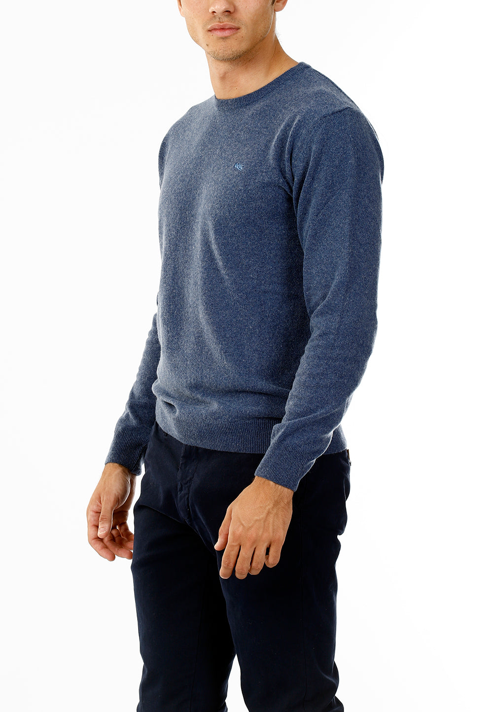 MAGLIONE GIROCOLLO MISTO CASHMERE RASATO_AVION