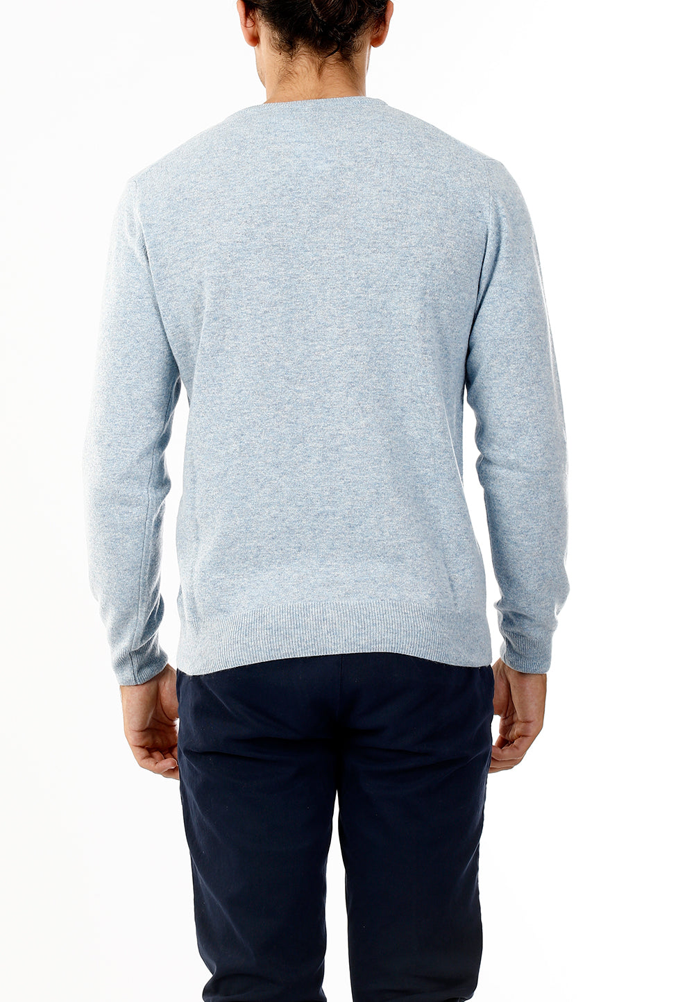 MAGLIONE GIROCOLLO MISTO CASHMERE RASATO_ZUCCHERO