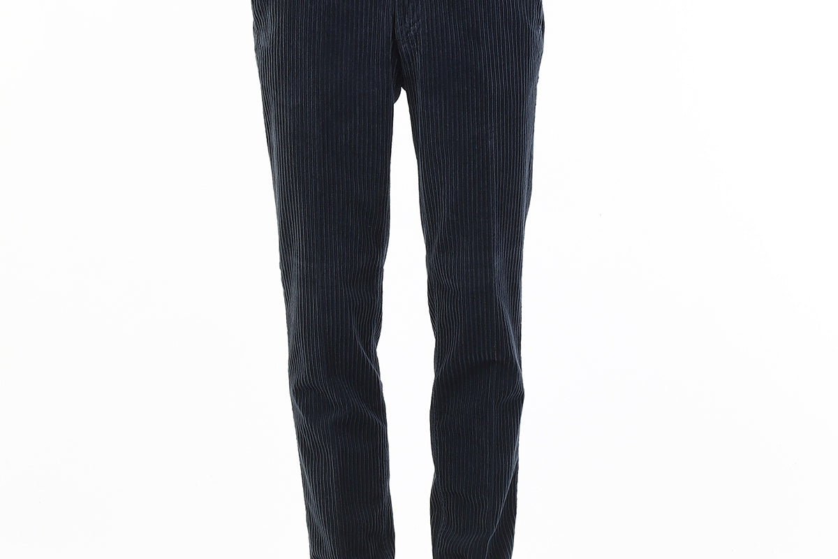 OLD RIVER PANTALONI VELLUTONE TASCA AMERICA SLIM_BLU