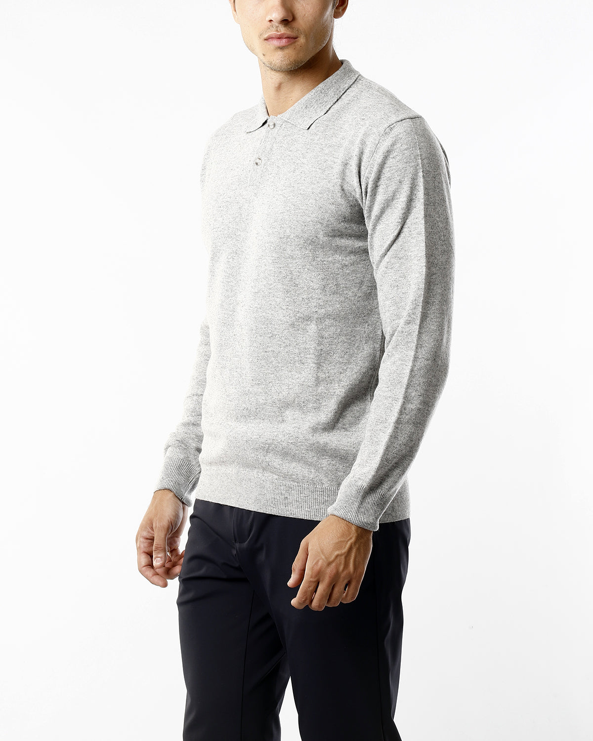 POLO IN MAGLIA_GRIGIO