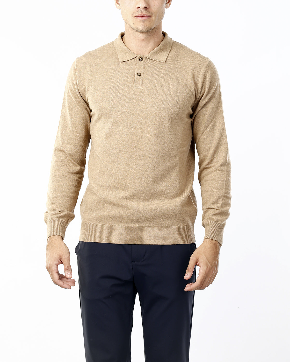 POLO IN MAGLIA_BEIGE