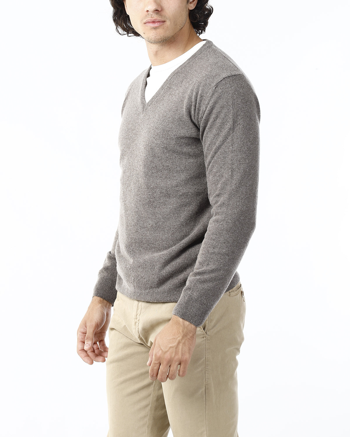 MAGLIONE RASATO SCOLLO V_MOOD